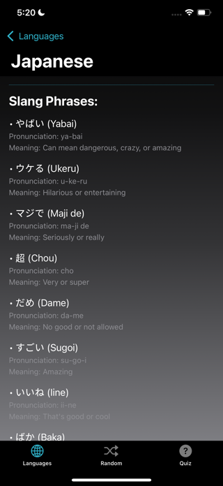 Learn Slang Language Lessons Screenshot 2 of 4