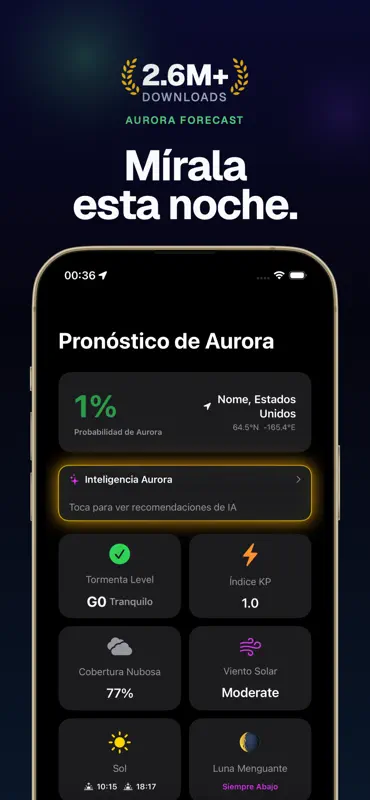 Pronóstico de Auroras screenshot 1 of 9