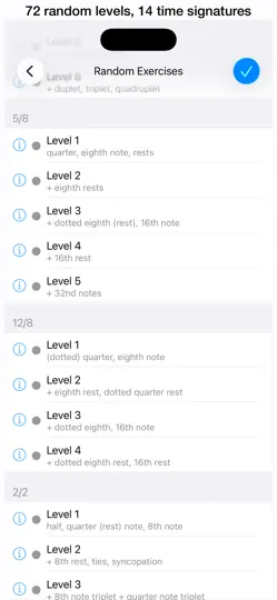 Capture d'écran de Rhythm Sight Reading Trainer sur iPhone 6
