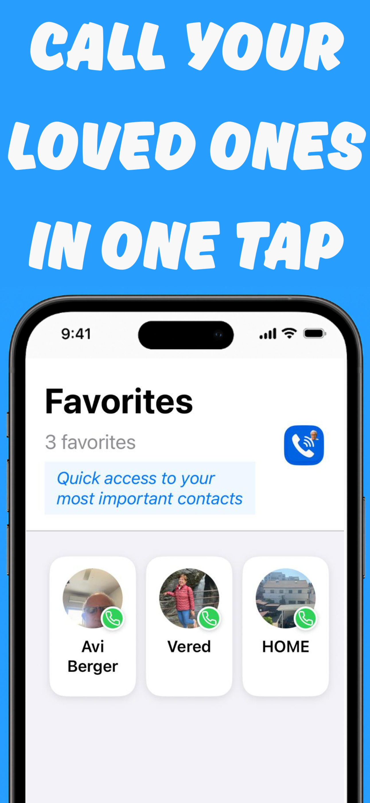 Photo Dialer – Tap to Call