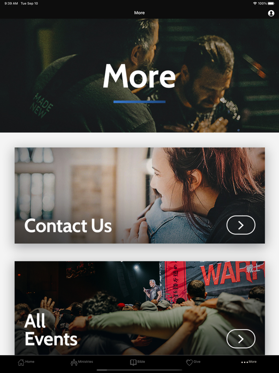 Elevate Life Church App iPad screenshot 3 - Lifestyle app