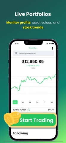Stock Market Simulator iPhone screenshot