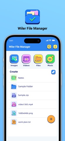 Wiler File Manager iPhone screenshot