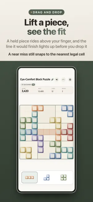 Eye-Comfort Block Puzzle screenshot 2