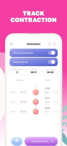 Contraction Timer－Tracker 9mo Screenshot 2 of 3