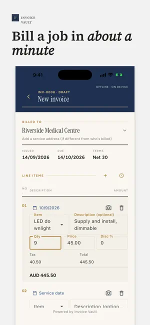 Invoice Vault: Invoice Creator screenshot 4