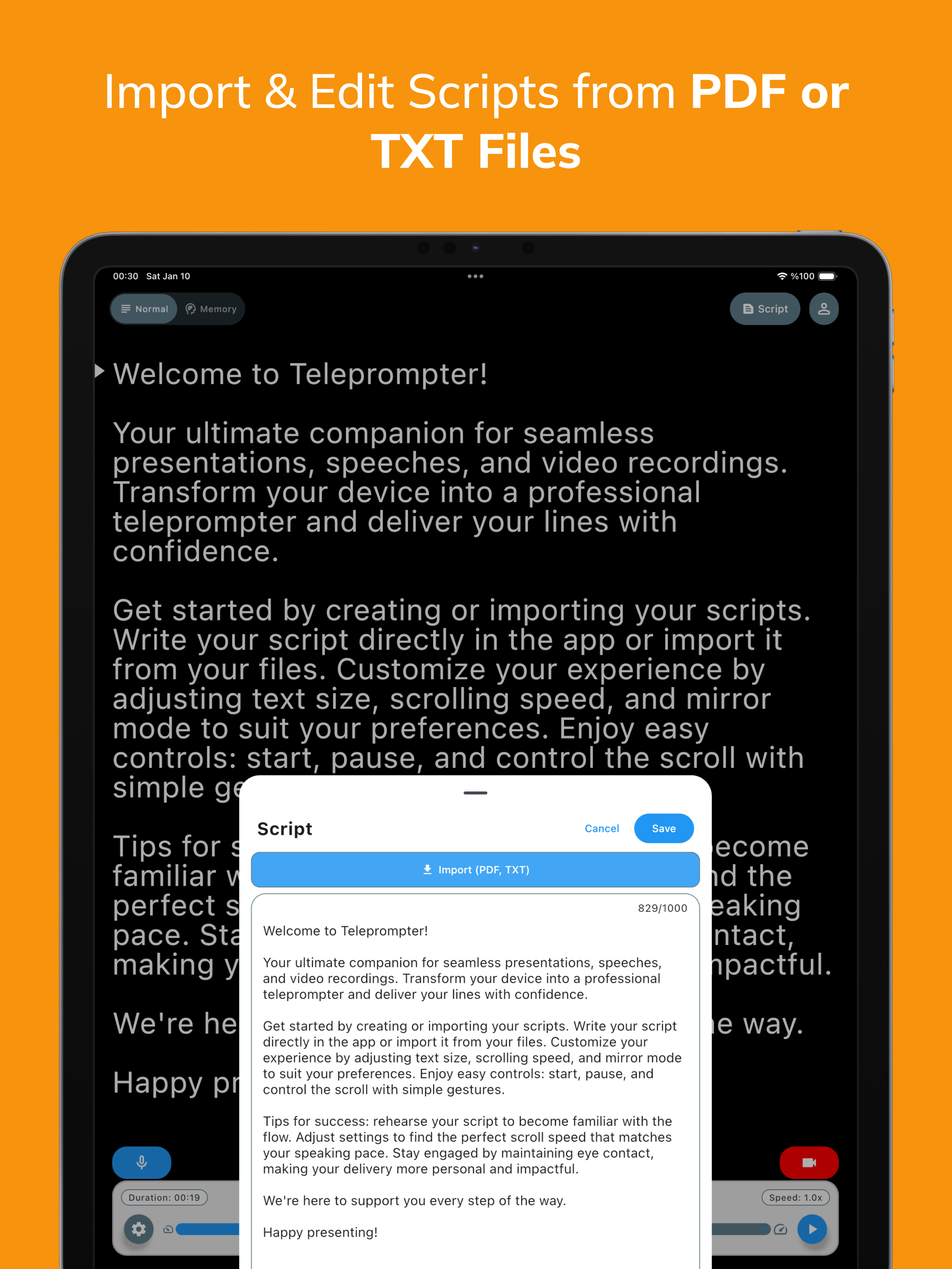 Teleprompter Recording Coach screenshot 10