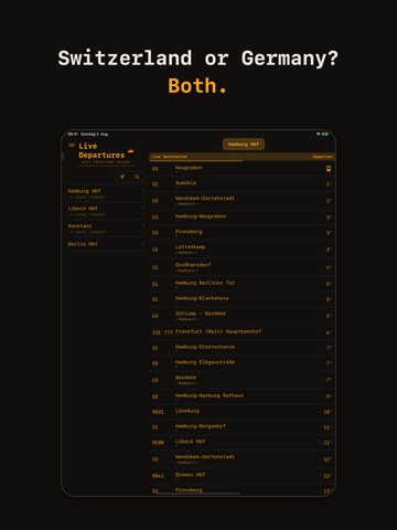 Live Departures - Transit iPad screenshot
