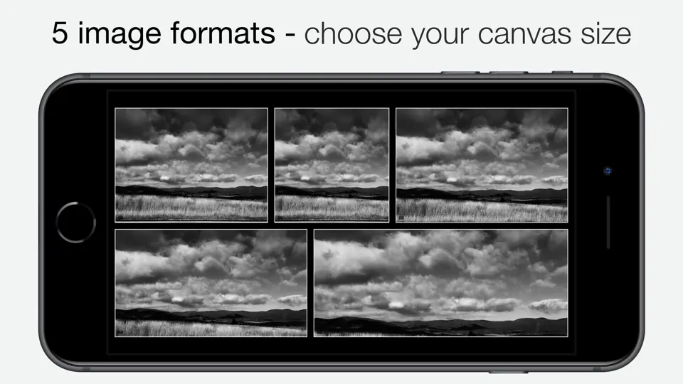 Captura de pantalla de Camera1 - Black & White Camera en iPhone 2
