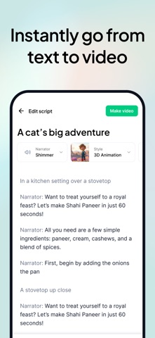 Hypernatural: AI Video Stories iPhone screenshot