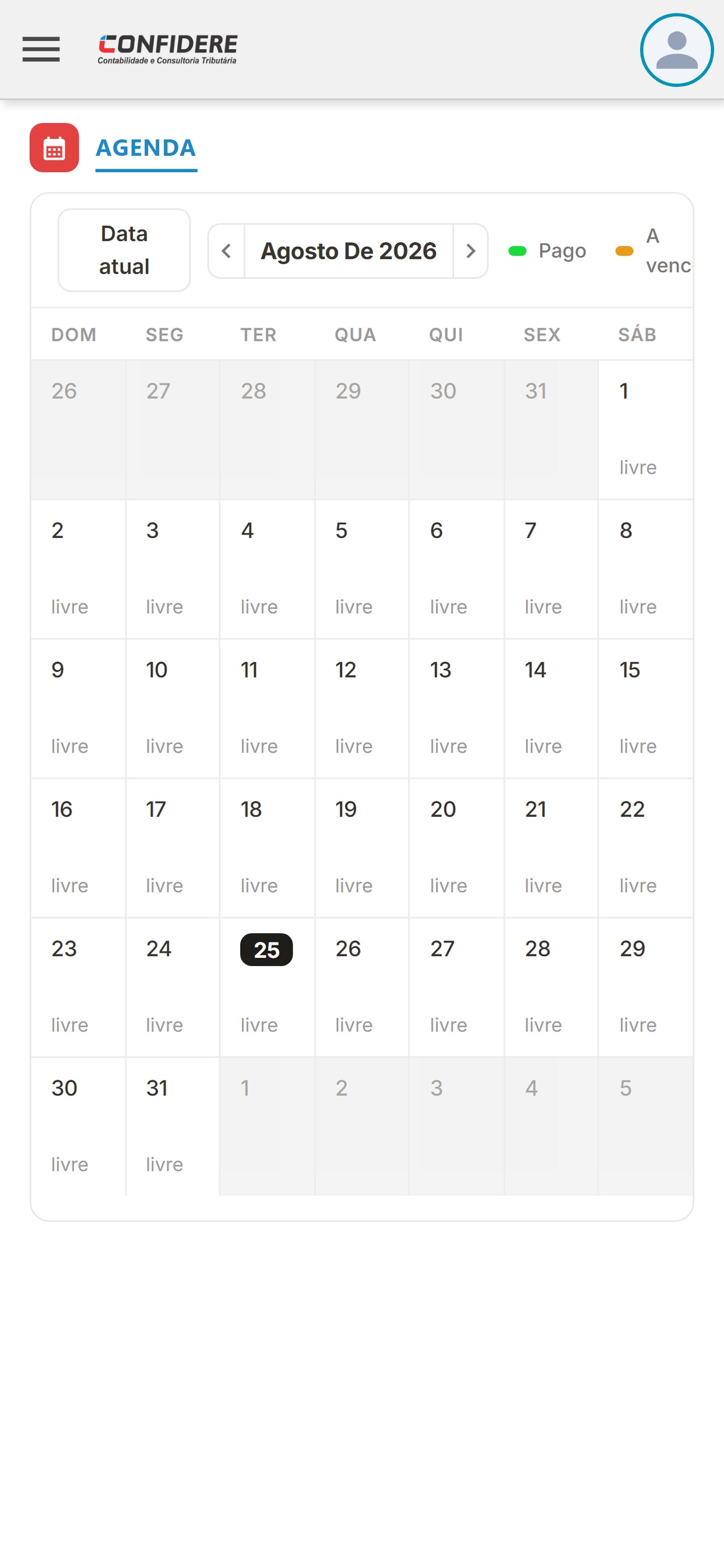 Screenshot 3 of CONFIDERE CONTABILIDADE