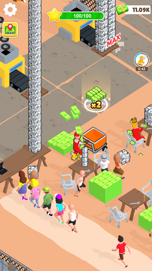 #3. Scrapyard Magnate - simulation (iOS) 게시자: ONIGIRI GAMES