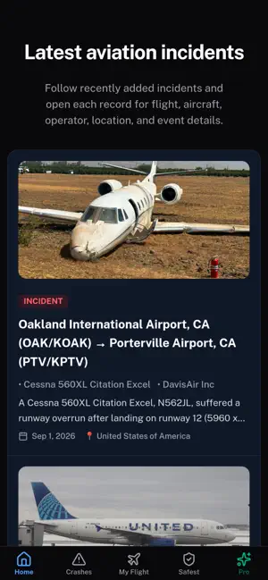 PlaneCrashData: Flight Crashes screenshot 2