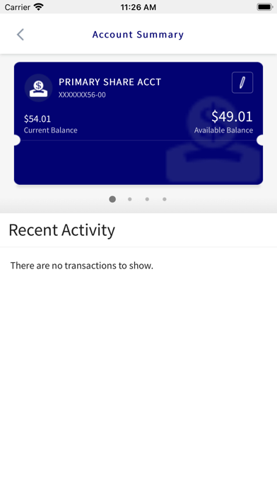 Woodmen FCU Mobile Banking Screenshot