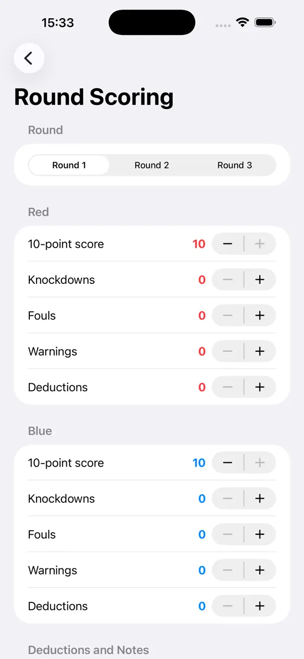 Screenshot #3 pour Carte de Score Boxe Juge2026