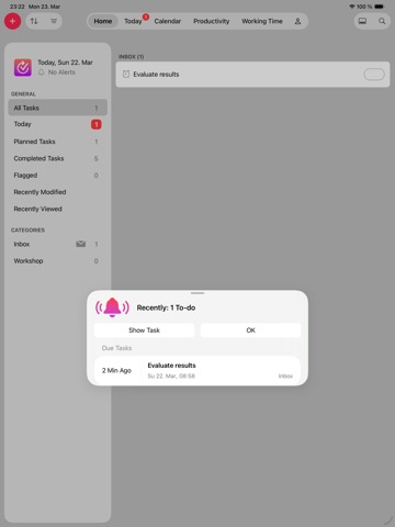 Tempodo: To Do List & Calendar iPad screenshot
