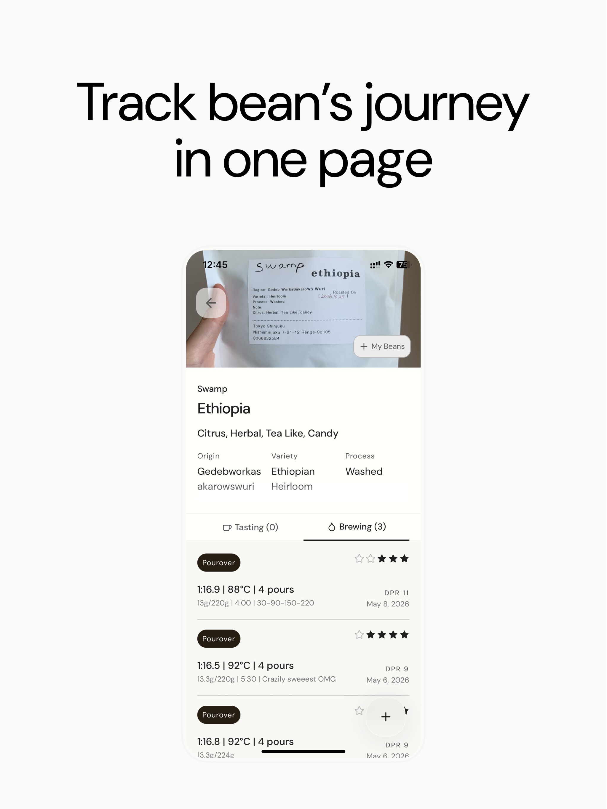 Sipio: Coffee Journal & Brews screenshot 10