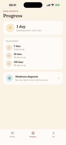 SpeakLab: AI Speaking Coach iPhone screenshot