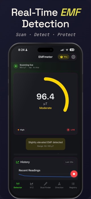 EMFMeter : Radiation Reader Screenshot 1 of 5