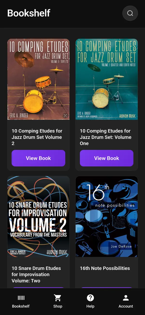 Screenshot #1 pour Hudson Music Digital Bookstore