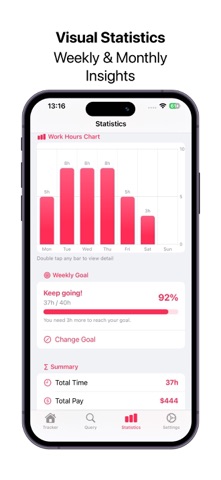 WorkLog - Hours Tracker Screenshot 2 of 7