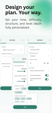 AtomicWins: AI Goal Planner iPhone screenshot