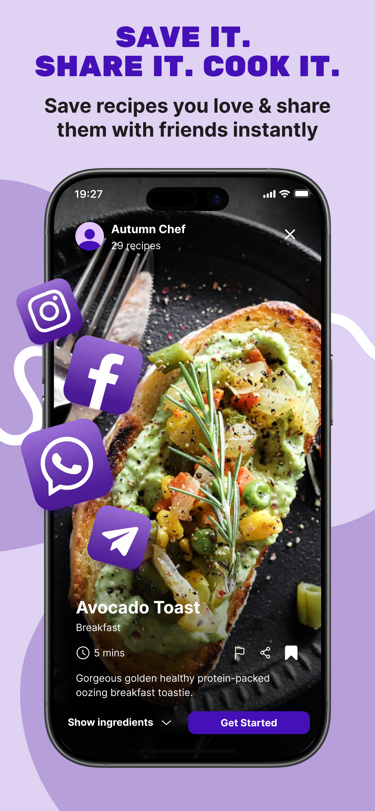 Sauce.it Social Video Recipes