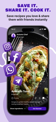 Sauce.it Social Video Recipes screenshot