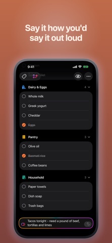 Hearth Groceries: Shared List Screenshot 3 of 5