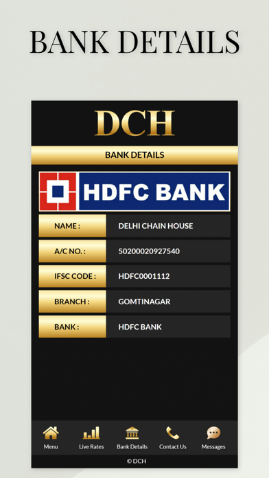 DCH BULLION Screenshot