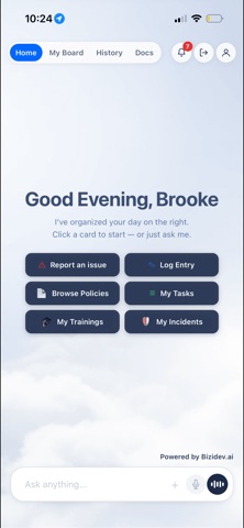 BiziOps screenshot