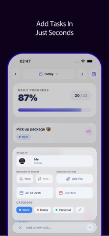 Ommio: Tasks, Habits & Focus Screenshot 5 of 9