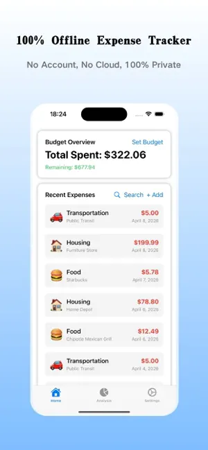 ClearCostPro: Expense Tracker screenshot 1