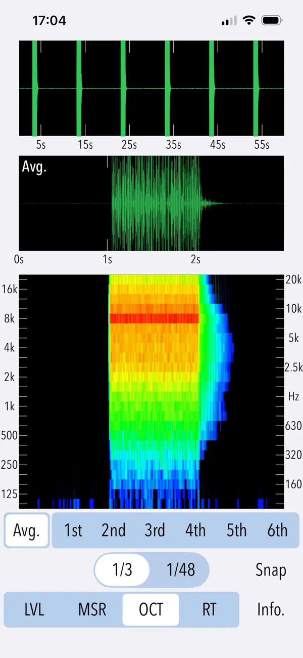Screenshot #2 pour Reverb Time Analyzer