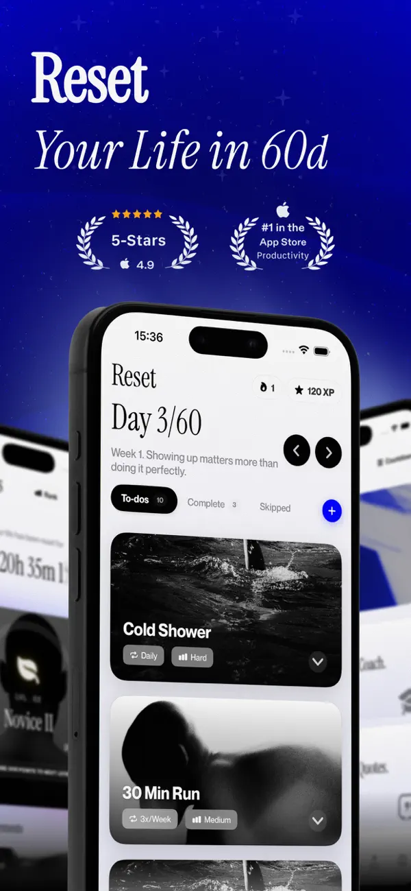 #1. Reset - Reset Your Life (iOS) By: Alex Slater