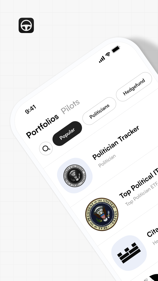 Autopilot app: portfolio detail
