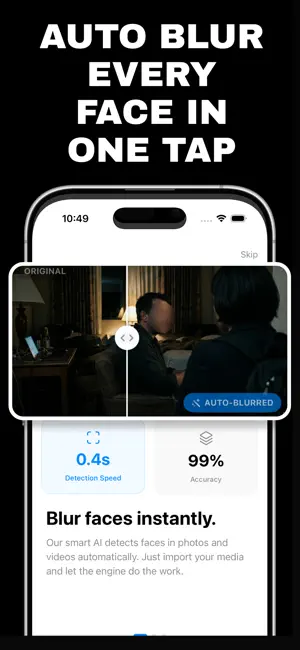 Deface: Blur Faces in Video screenshot 1