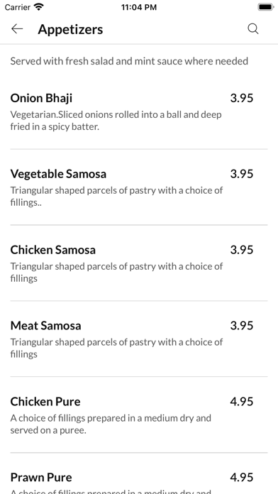 Taste Of India Nottingham. Screenshot