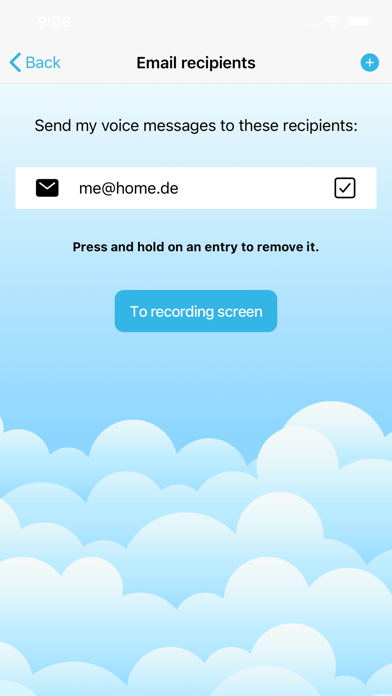Voice2Mail app screenshot 2