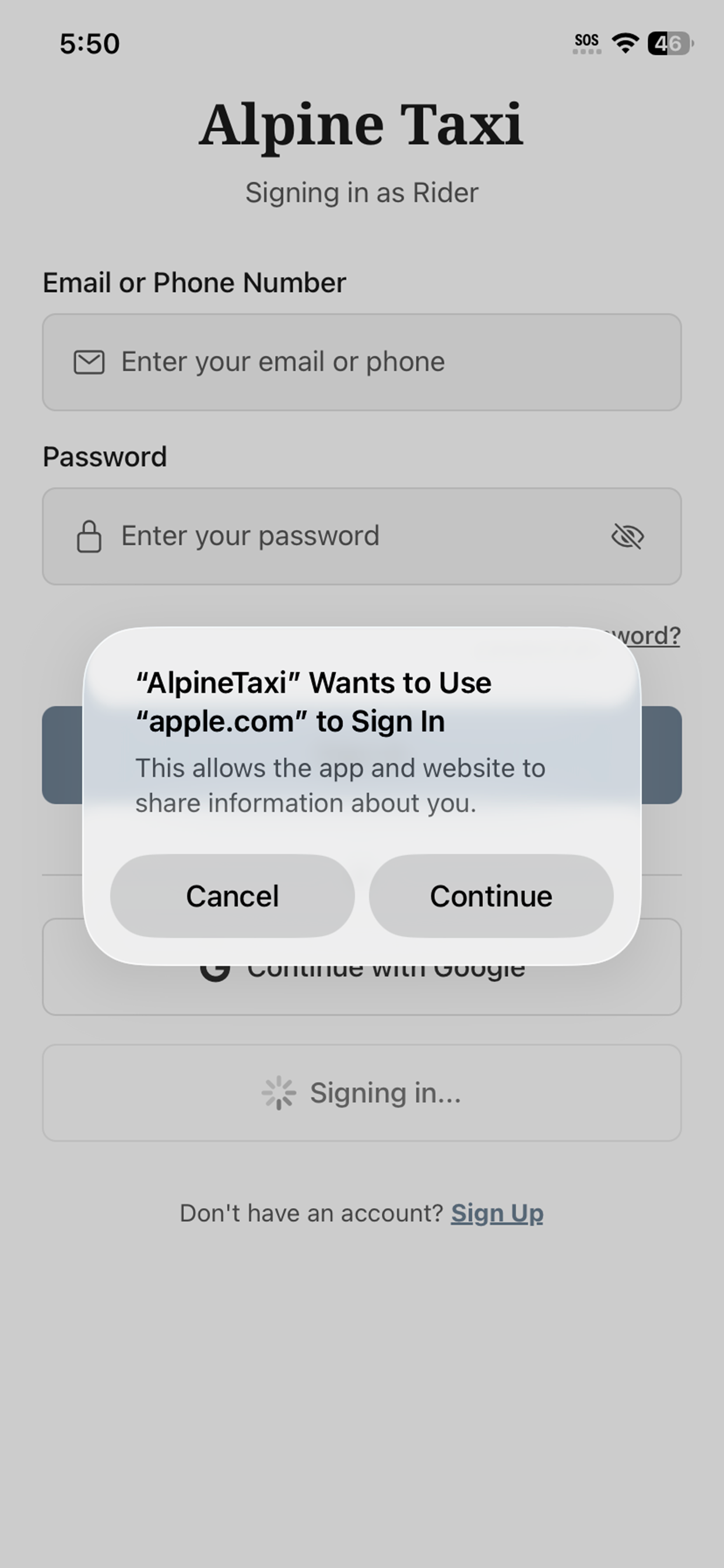 Alpine Taxi Corp screenshot 2