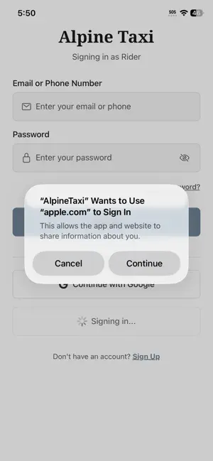 Alpine Taxi Corp screenshot 2