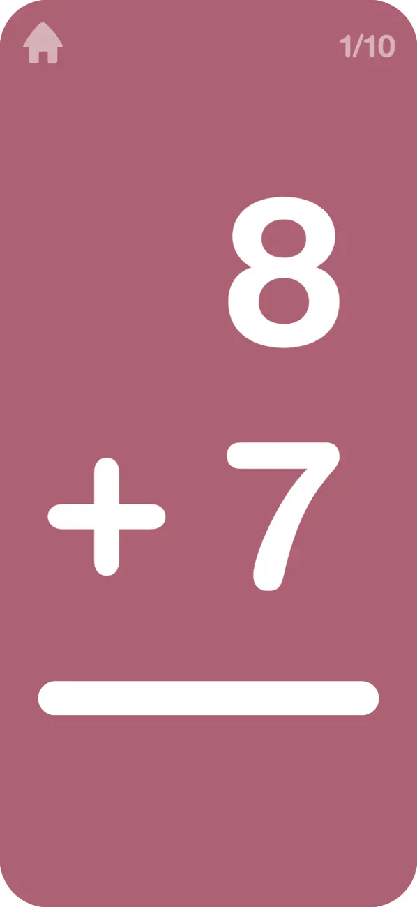 Screenshot #2 pour Big Math Flash Cards School