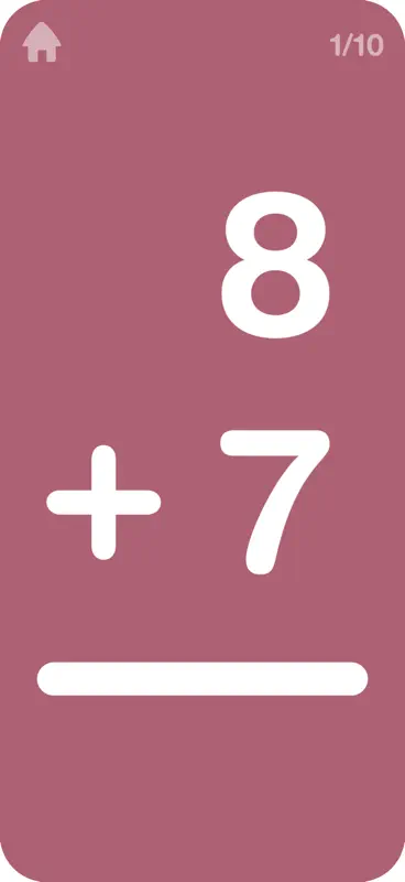 Big Math Flash Cards School screenshot 2 of 5