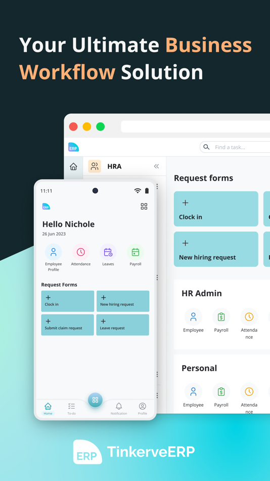 #1. Tinkerve ERP (iOS) 由: Tinkerve