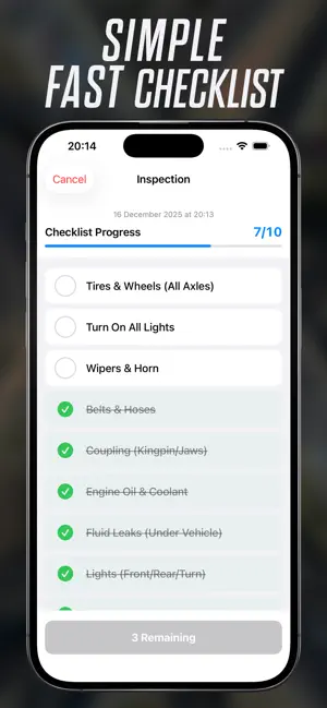 PTI Checklist: DOT Inspection screenshot 2
