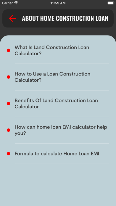 Screenshot #3 pour Home Loan Calculator- EMI Calc