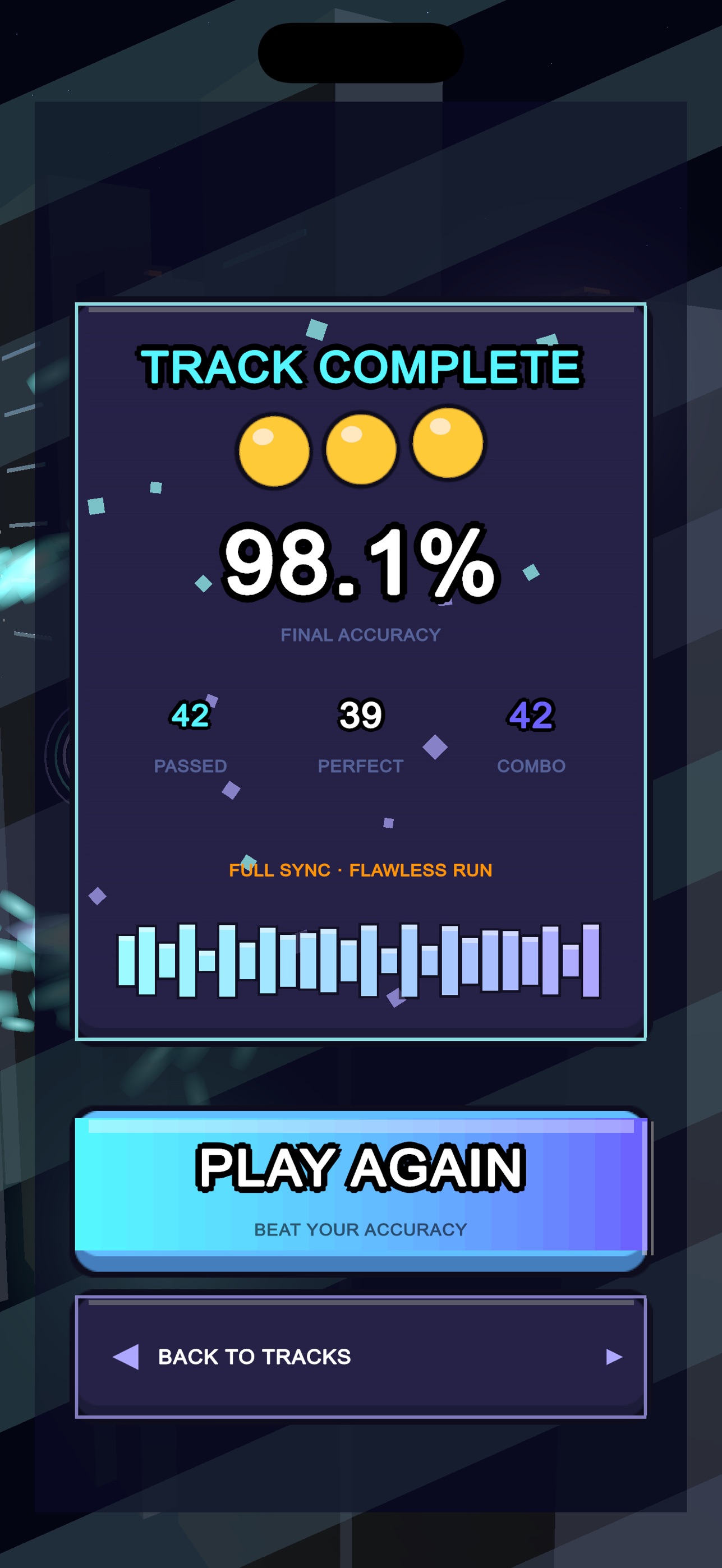 Screenshot 6 of Twin Rush: Neon Beat Hop