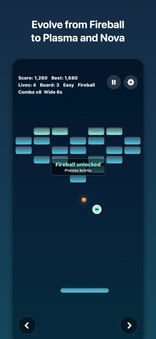 Breakout - GameWobble iPhone screenshot