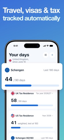Country Days Tracker: Countr screenshot 1