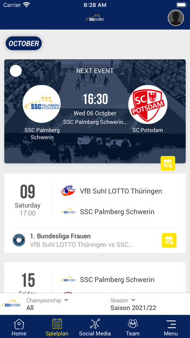 SSC Palmberg Schwerin Screenshot